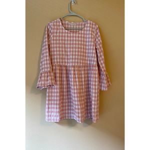 Urban Outfitters pink and white gingham babydoll Dress